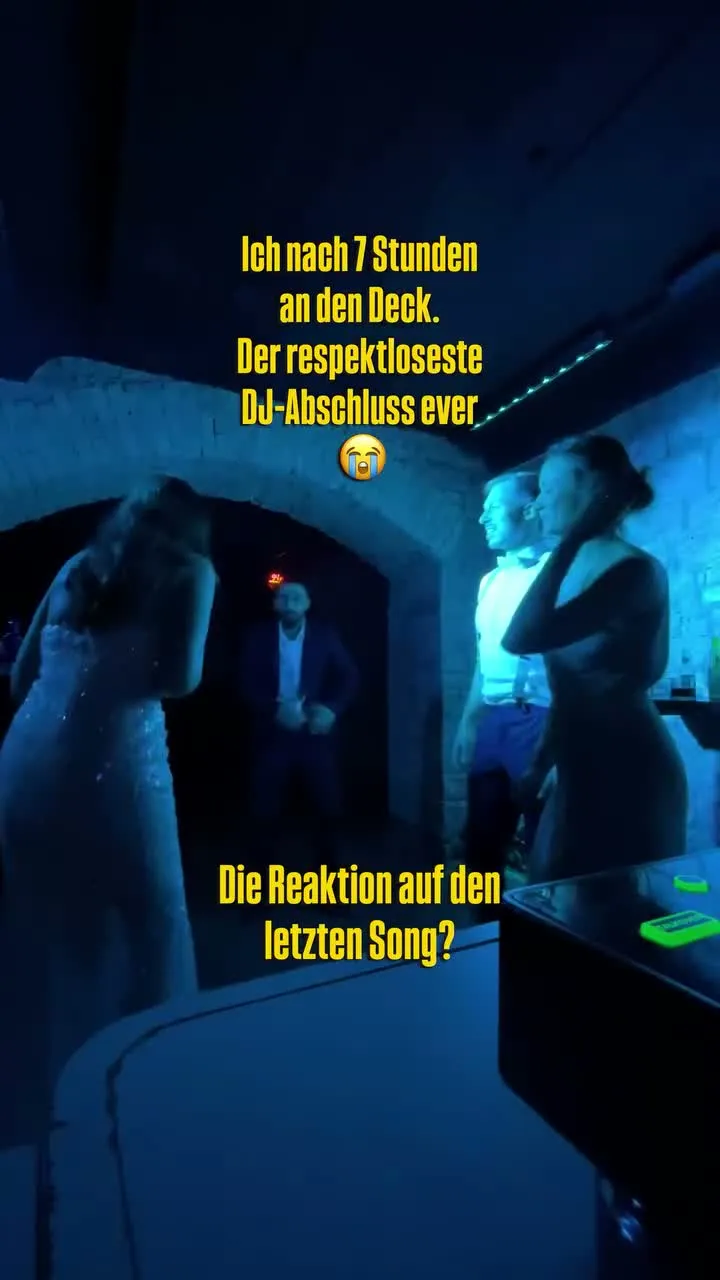 Alex Maus live auf einer Feier, Instagram-Reel