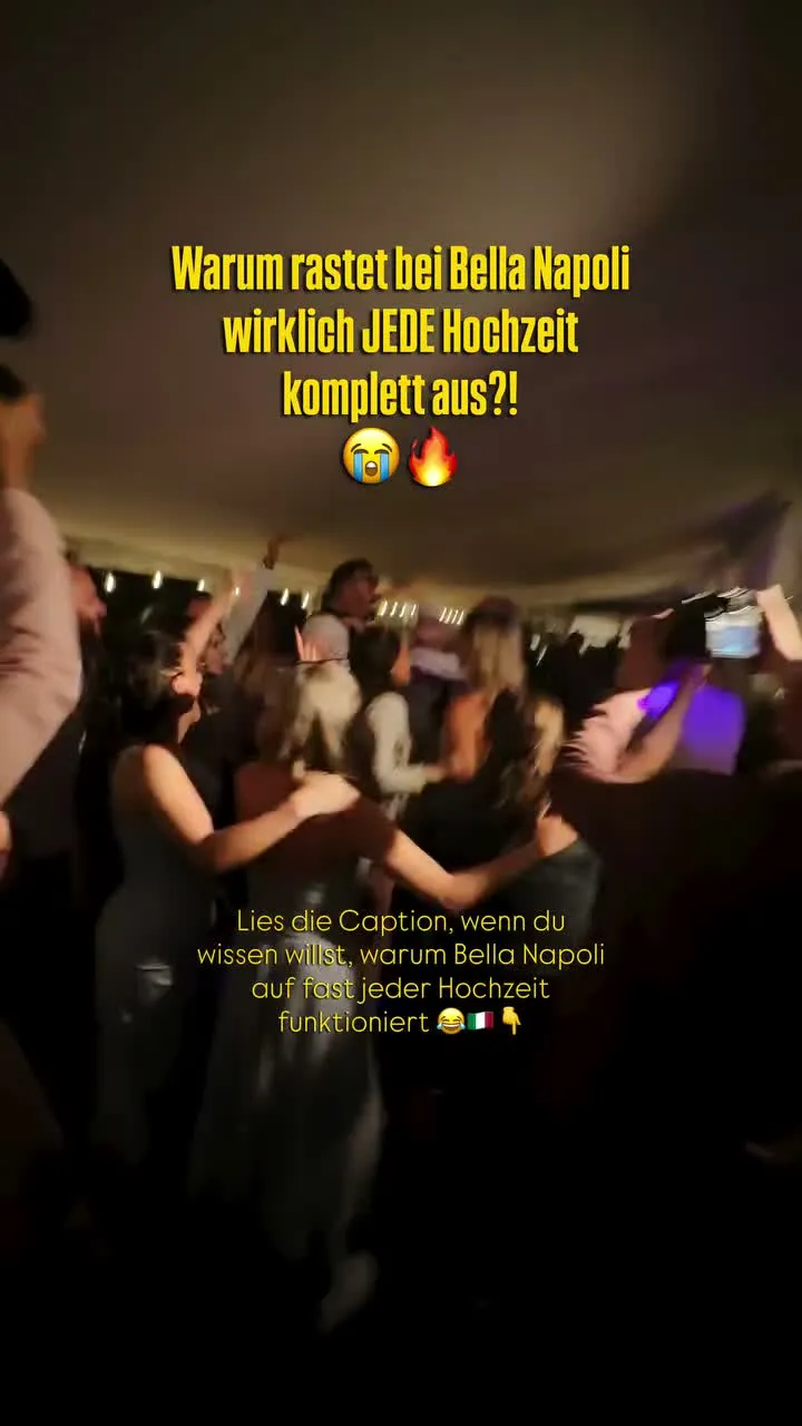 Alex Maus live auf einer Feier, Instagram-Reel